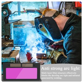 Auto Darkening Welding Lens,True-Color Auto Darkening Welding Lens - Solar True Color Replacement Parts Adjustable Automatic Helmet Accessories for Eyes Welder Hoods