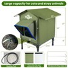 TENDWARE Heated Cat House for Outside Outdoor Cat House with