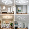 Shine LUEST 60W Modern LED Ceiling Light Fixture, Dimmable LED