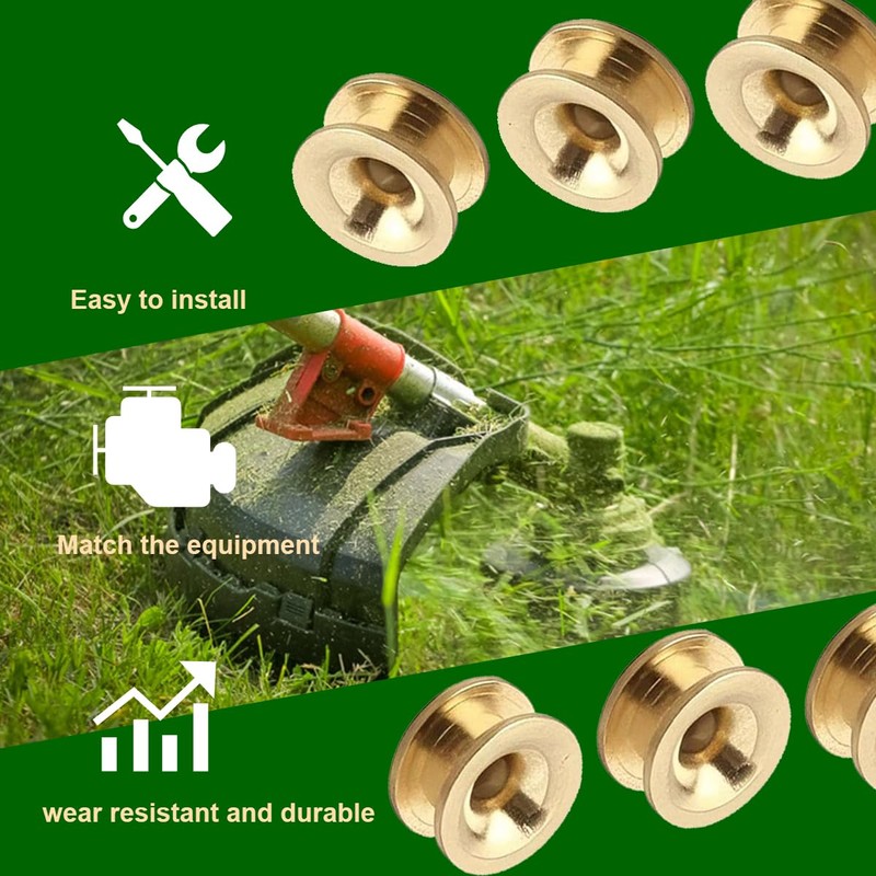 ZAMDOE Universal 10 Pack String Trimmer Grass Trimmer Head Eyelet
