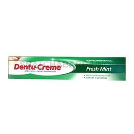 Dentu Creme Denture Cleansing Toothpaste Fresh Mint 75ml (Pack of 4)
