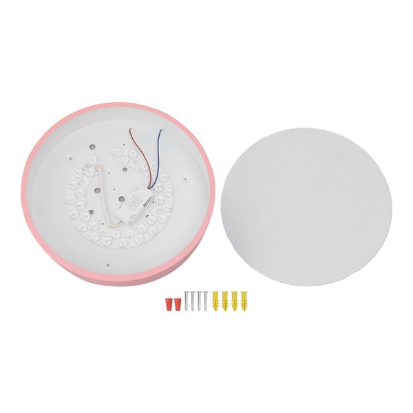 11.8inch Pink LED Ceiling Light 3 Color Temperature Round Flat