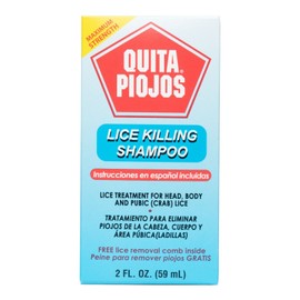 Quita Piojos® Lice Killing Shampoo 2 FL OZ, For Ages 2 & Up, Made in USA ED 8/25