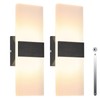 TRLIFE Dimmable LED Wall Sconces, Modern Wall Sconces Set of