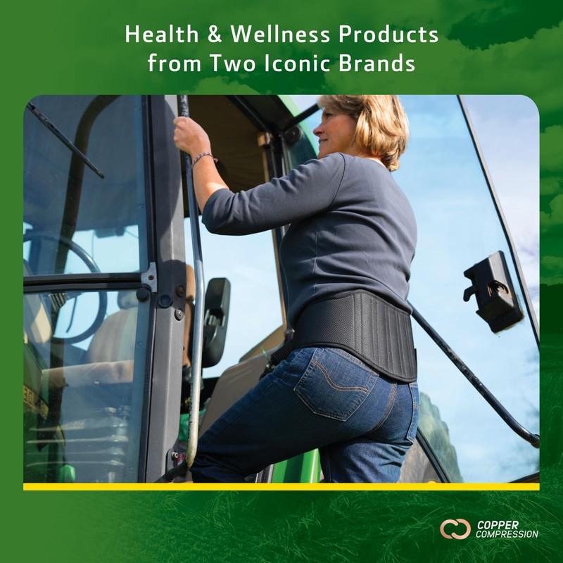 John Deere Back Brace by Copper Compression – Lower Back