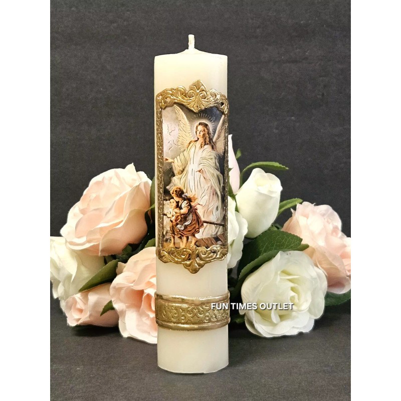 Guardian Angel Holy Cirio Candle Paschal Angel De La Guarda
