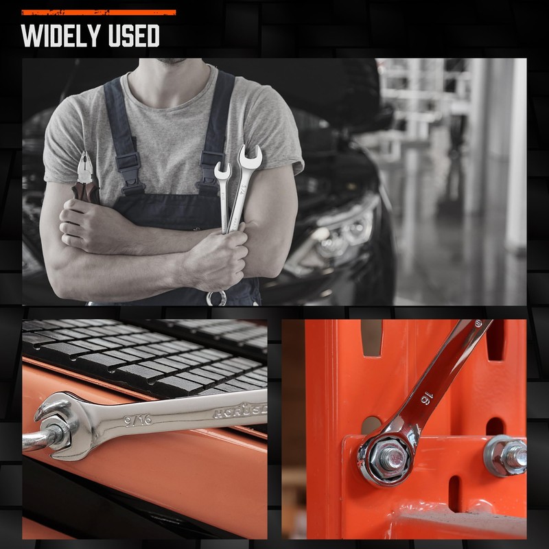 HORUSDY 22-Piece Wrench Set | Metric & SAE Combination Wrench