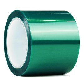 CHUANGSEED Heat Resistance Tape for Resin Molds, Powder Coating, Circuit Borads, Adhesive Residue-Free High Temp Masking Tape Epoxy Release -3inches x 66m（216FT）