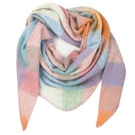 Gloop Women's XXL Knitted Triangle Scarf, Neckerchief, Cuddly, Fluffy, Does Not Scratch Skin, 200 x 140 cm