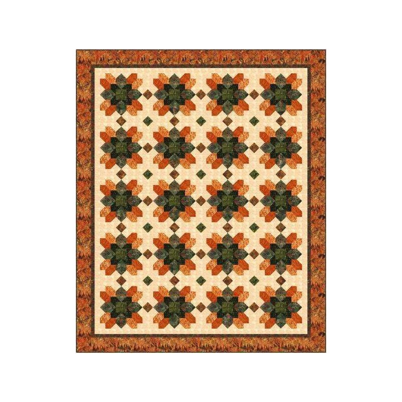 Hoffman - Bali Batik - Autumn Trail - Leaf -