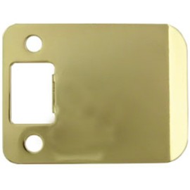 Stone Harbor Hardware 50125-3 Extended Lip Strike Plate with 2.5" Lip, Brass
