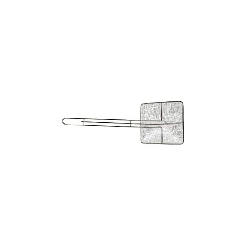 Great Credentials Square Fine Mesh Skimmer Nickel-Plated 7 Inch Bowl,