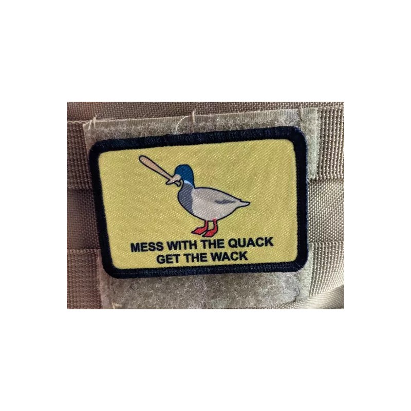 Mess with the quack get the wack Gadsden flag duck