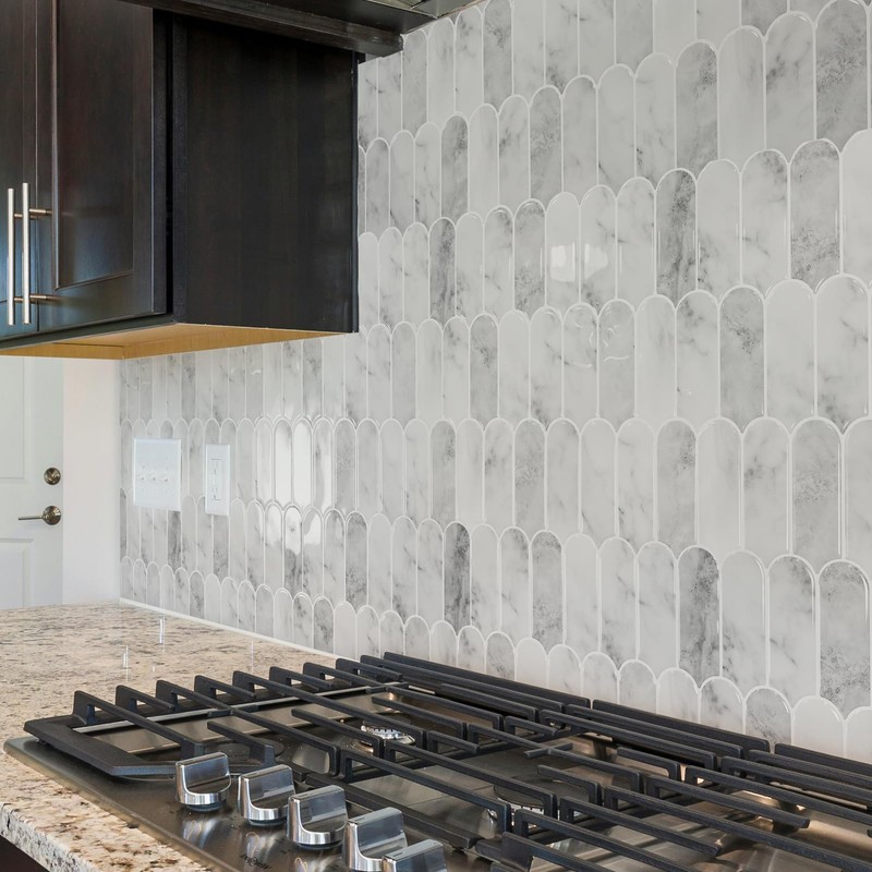 Art3d 10-Sheet Peel and Stick Kitchen Backsplash Tile, Vinyl Stick
