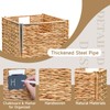 Storage Baskets Wicker Cube Baskets Foldable Handwoven Storage Baskets Bins