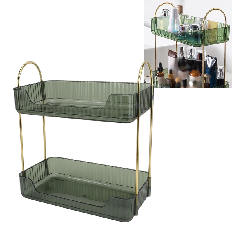 Double Layer Makeup Stand Modern Light Luxury 2 Tier Makeup