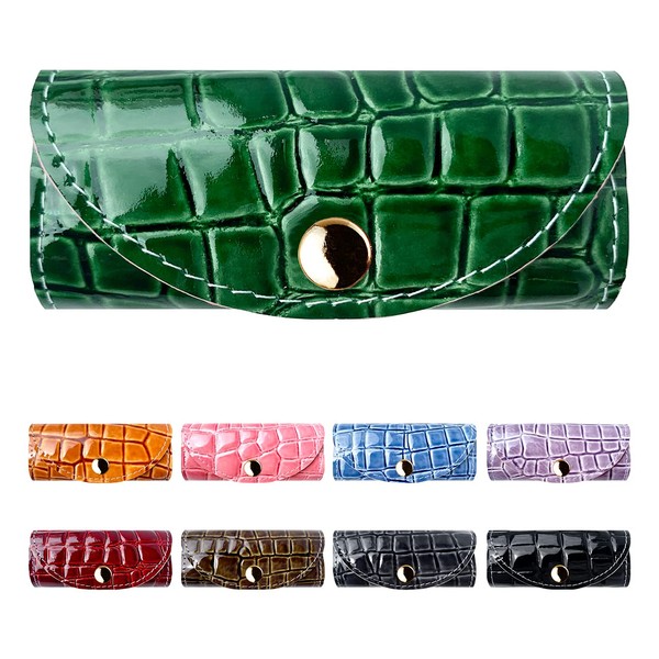 leo&aoi Women's 4 Row Genuine Leather Smart Key Trifold Leather