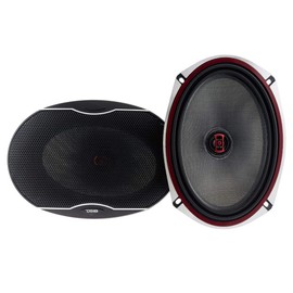 DS18 EXL-SQ6.9 6x9 Car Speakers High Sound Quality Glass Fiber 2-Way Coaxial with Sleek Compact Design Providing Superior Bass Response, 560 Watts - Set of 2 (Renewed)