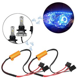 2pcs Voiture LED Decodeurs, H7 Phare LED Decodeurs for Anti Hyper Flash Aucune câblage Charge Resistance