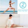 Sosation 2쌍 지퍼 압박 양말 허벅지 높이 20-30mmhg 클로즈드 토