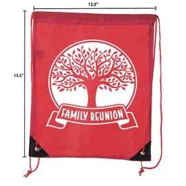 Mato & Hash Family Reunion Gift Bags for Family Reunion Favors | Drawstring Bags