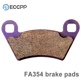ECCPP FA354 Brake Pads Front and Rear Carbon Fiber Brake Kits Fit for Polaris Ranger 400, for Polaris Ranger 500, 2014 for Polaris Ranger 570/700, for Polaris Ranger 800, for Polaris Ranger TM/XP 700