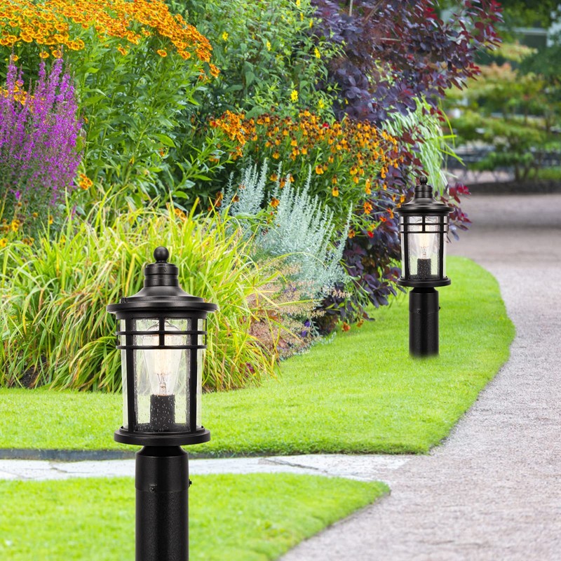 Darkaway Outdoor Post Lights Lamp Posts Outdoor Lighting, Waterproof Aluminum