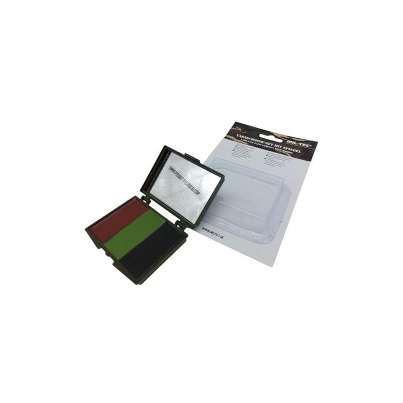 Mil-Tec Camouflage make-up set, 16351000, camouflage make-up set, black/brown/dark green,