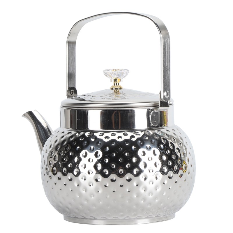 Stainless Steel Teapot with Removable Filter Metal Tea Kettle Coffee