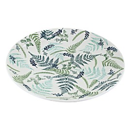 Blue Rose Polish Pottery Woodland Fern Dinner Plate