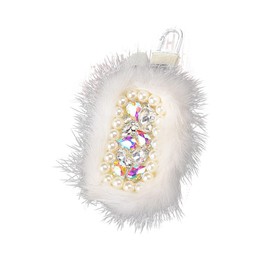 Car Key Case, Crystal Rhinestone Glitter Diamond Car Key Protection Case Plush Car Key Ring Bag Key Case Car Remote Control Key Case for Women