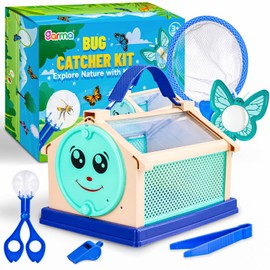 Garma Bug Catcher Kit for Kids, Outdoor Explorer Kit for Toddler with Insect Collection Box Bug Catching Tools and Magnifying Glass Spring Insect Catching Kit Summer Nature Toys Birthday Gifts