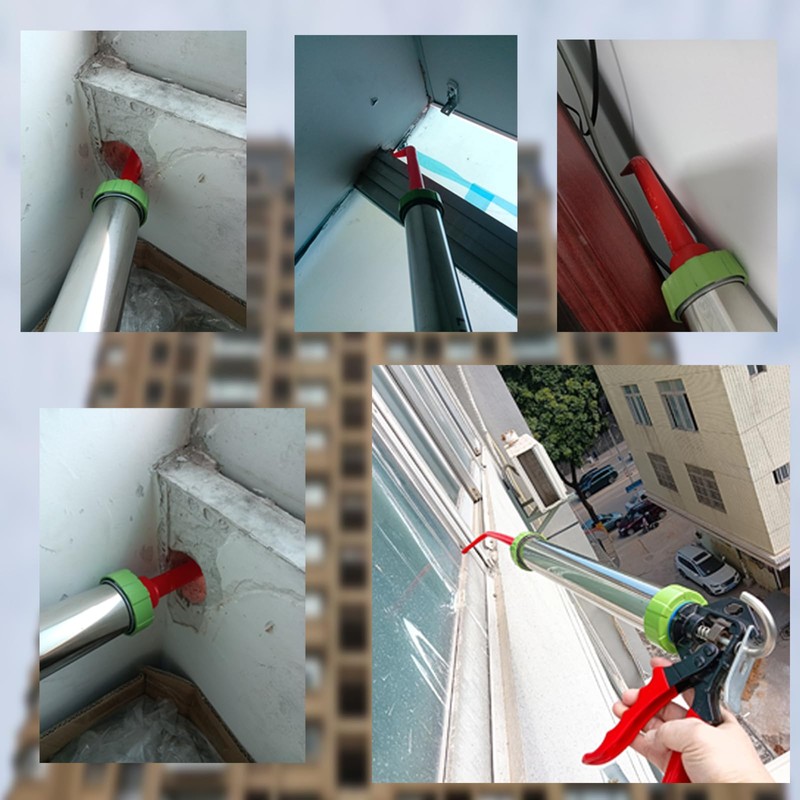 caulking extension nozzle Caulking Nozzle for Sausage Caulking Gun Long