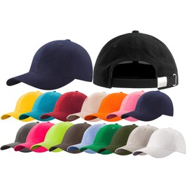 4sold Baseball Cap Unisex Cotton Baseball Caps Pure Colour Baseboard Baseball Cap, black