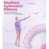 Lafamiya 10 Pcs 2M Flashing Rhythmic Gymnastics Ribbons With Hand