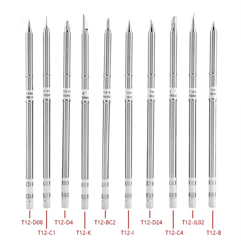 T12 Series Soldering Iron Tips Oxygen-free Copper Solder Tips Welding