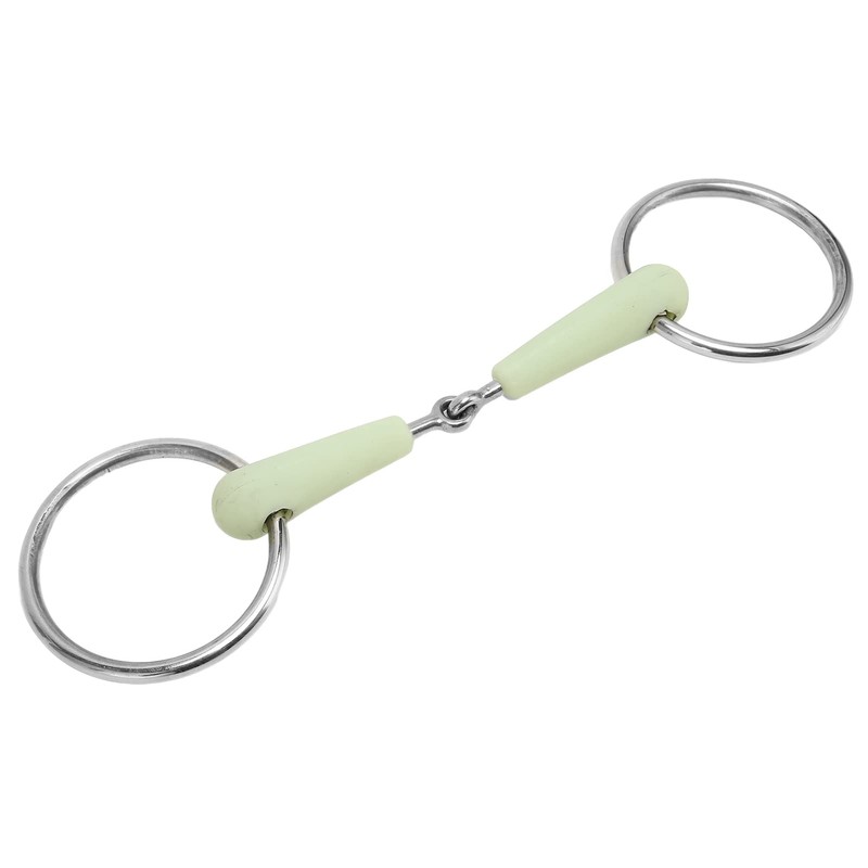 Ring Snaffle Bit, Apple Flavor Stainless Steel Horse Mouth Bit,