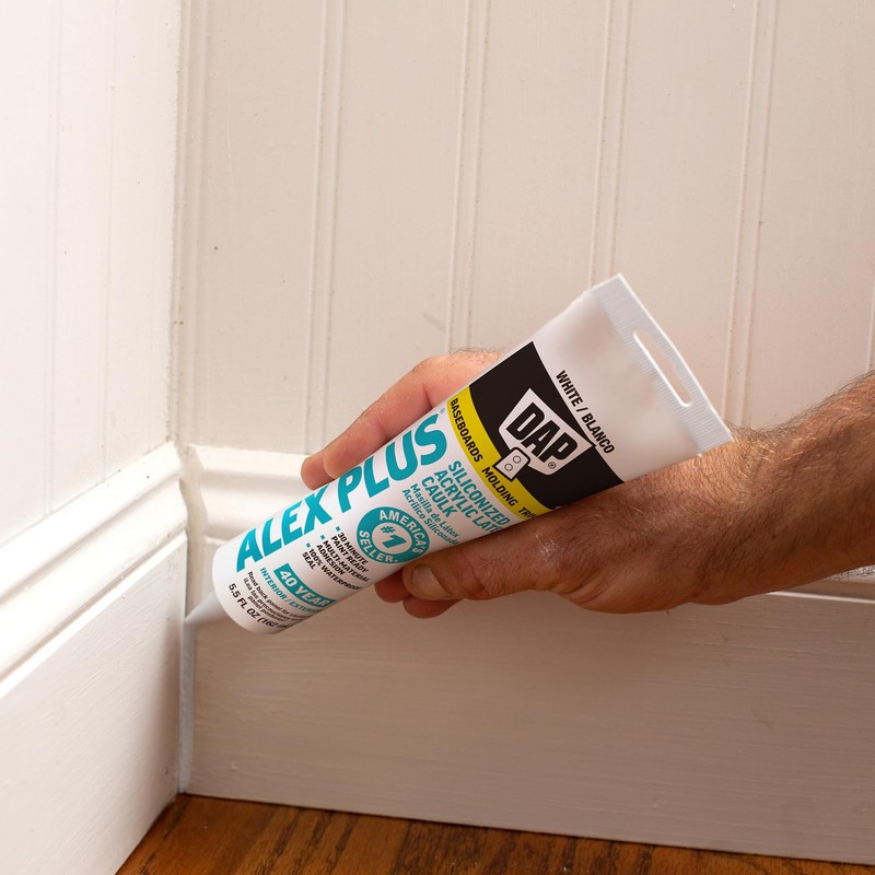 Dap 18128 Alex Plus Acrylic Latex Caulk Plus Silicone 5.5-Ounce