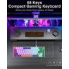 Solakaka SK968 60% Wired Gaming Keyboard,RGB Backlit,USB-C, Compact Mini Keyboard