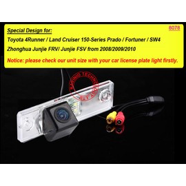 Car Backup Reverse Camera HD Wide Angle Rear View Camera Night Vision, for Toyota 4 Runner/Land Cruiser 150-Series Prado/Fortuner / SW4