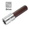 Sourcingmap 1/2" Drive x H17 (17mm) Hex Bit Socket, S2