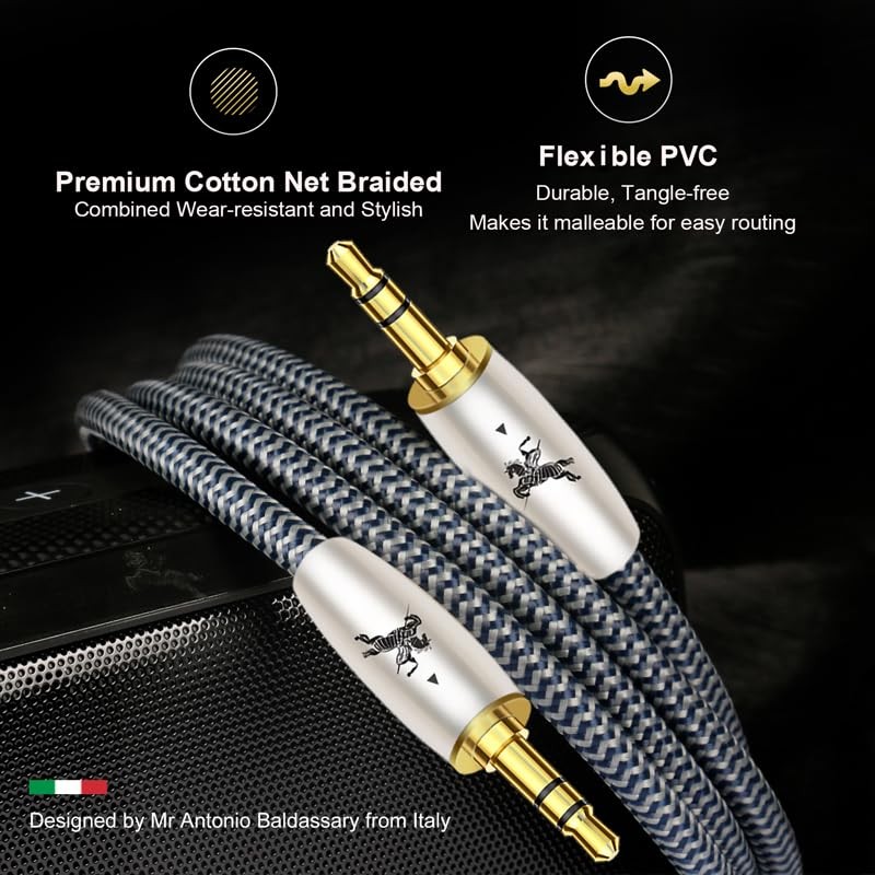 Impeto 3.5mm Aux Cables 9.84ft