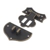 Vintage Lock Latch Hasp with 7 Screws Peach Heart Shape