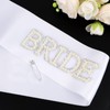 BAHABY White Bride to Be Sash Bachelorette Party Decorations Bridal