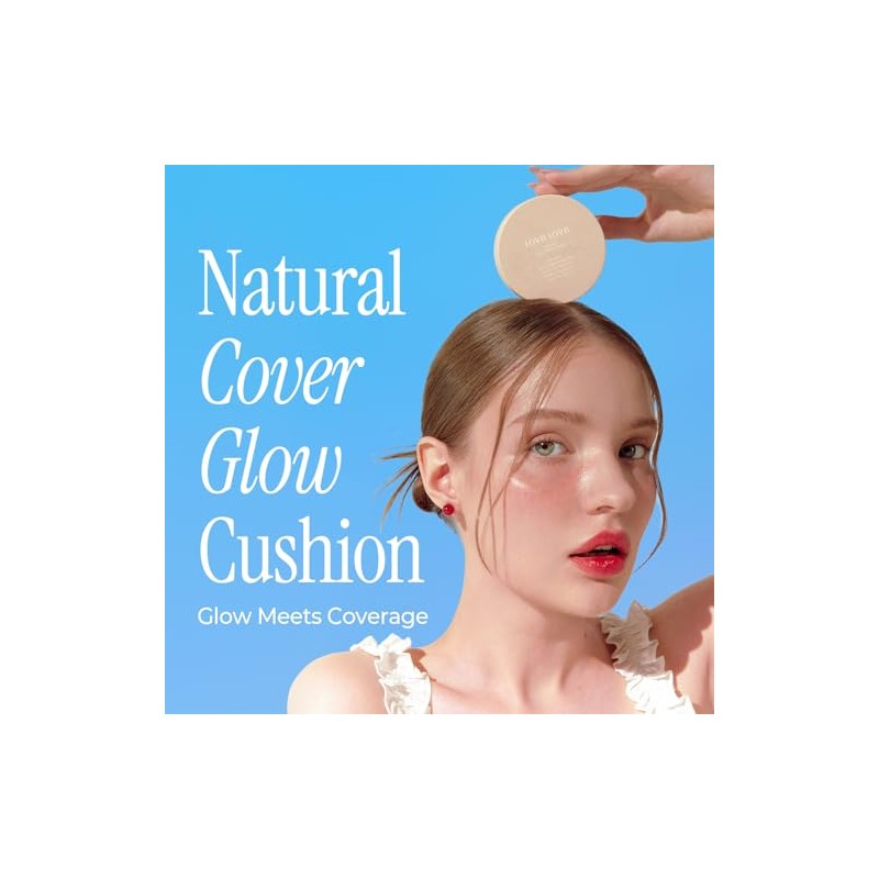 LOVB LOVB- Base de maquillaje Natural Cover Glow Cushion Maquillaje