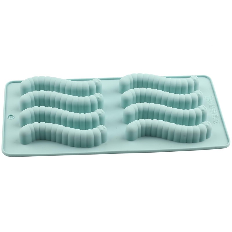 EPYHREHM Silicone Gummy Worm Molds For Chocolate Candy Set Of