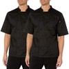 Chef Code 2-PACK Cool Breeze Chef Coat with Short-Sleeves and