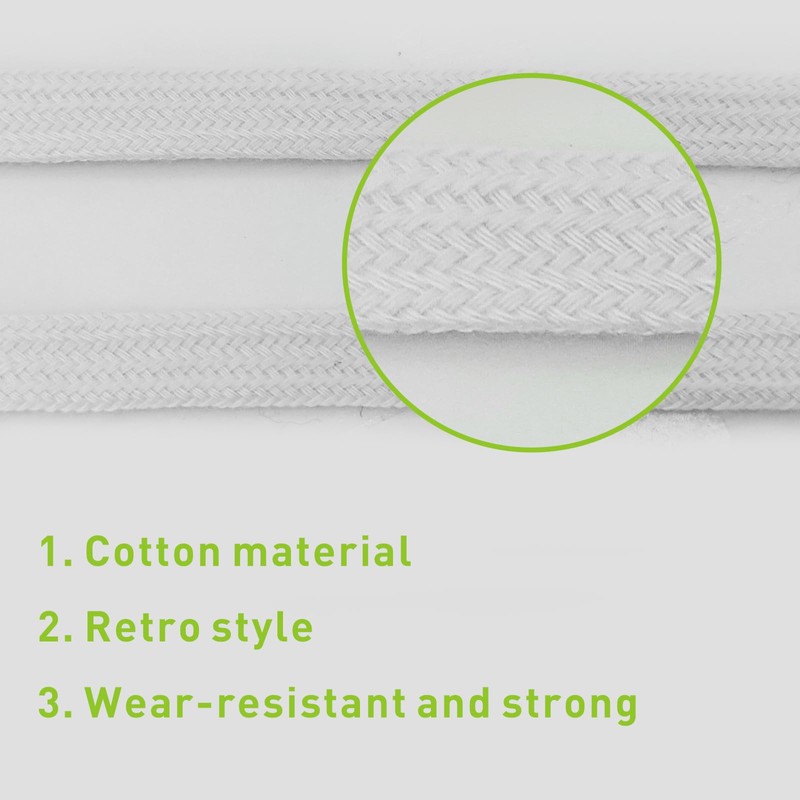 UamGlsob 15MM Cotton Fat Shoe Laces for Sneakers, 5/8" Wide