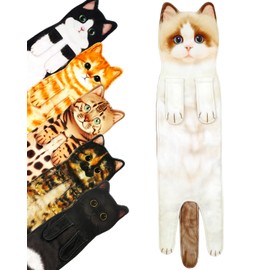 Cat Funny Hand Towels for Bathroom Kitchen Decor Cat Towel,Cute Decorative Hanging Washcloths Face Towels,Super Absorbent Soft, Housewarming Gift,Funny Gifts,Cat Lovers/Cat Mom Gifts for Women（Ragdoll）