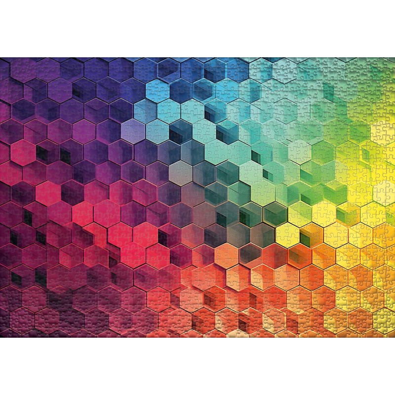 Ulmer Puzzleschmiede - Colour Puzzle Spectrum 1000 Pieces - Colourful